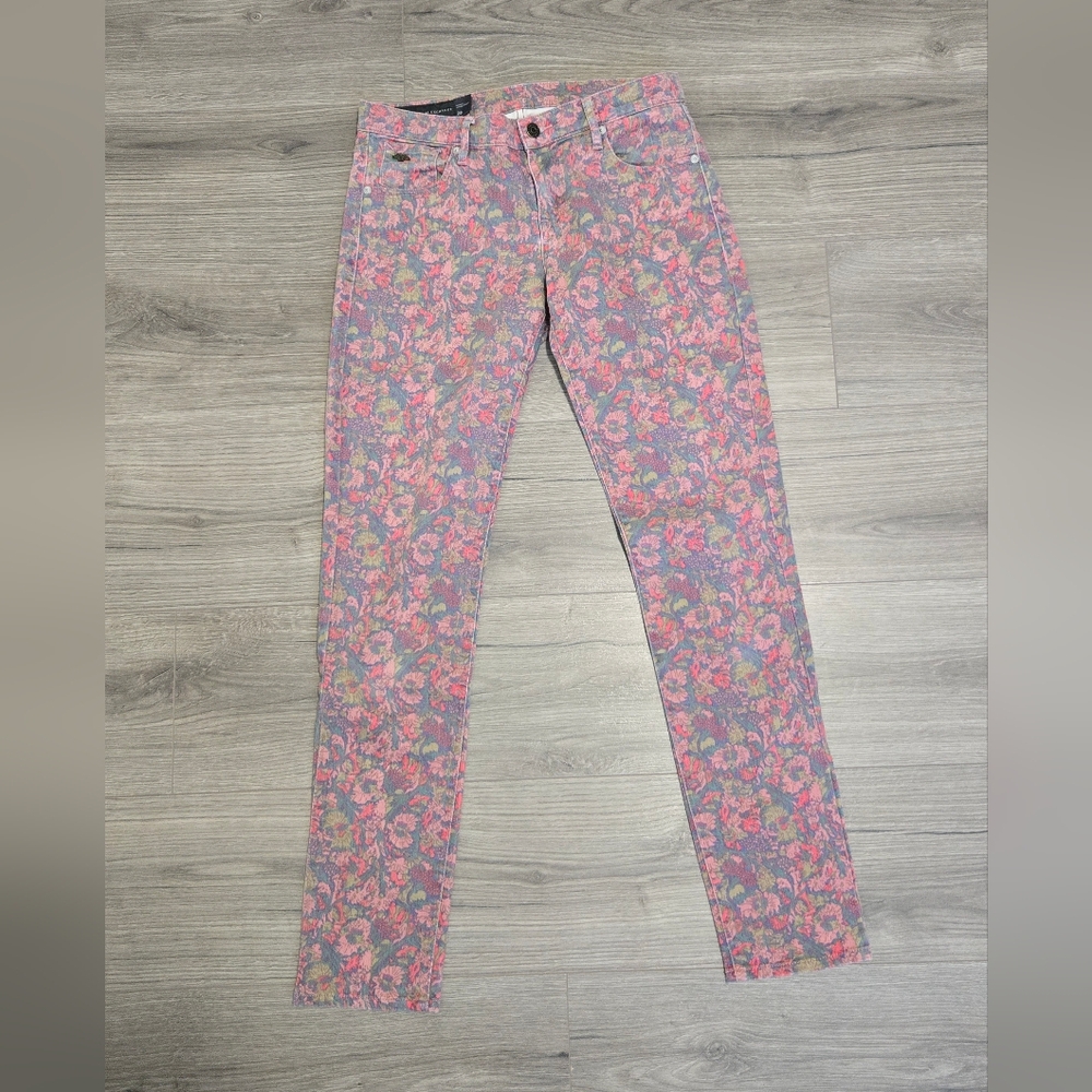 A/X Floral Pink and Gray Women's Jeans